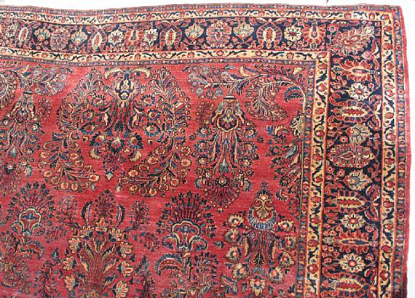 Appraisal: A Sarouk carpet size approximately ft x ft