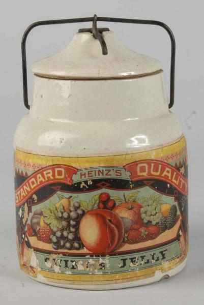 Appraisal: Stoneware Quart Heinz Jelly Piece Description Circa to Original Heinz