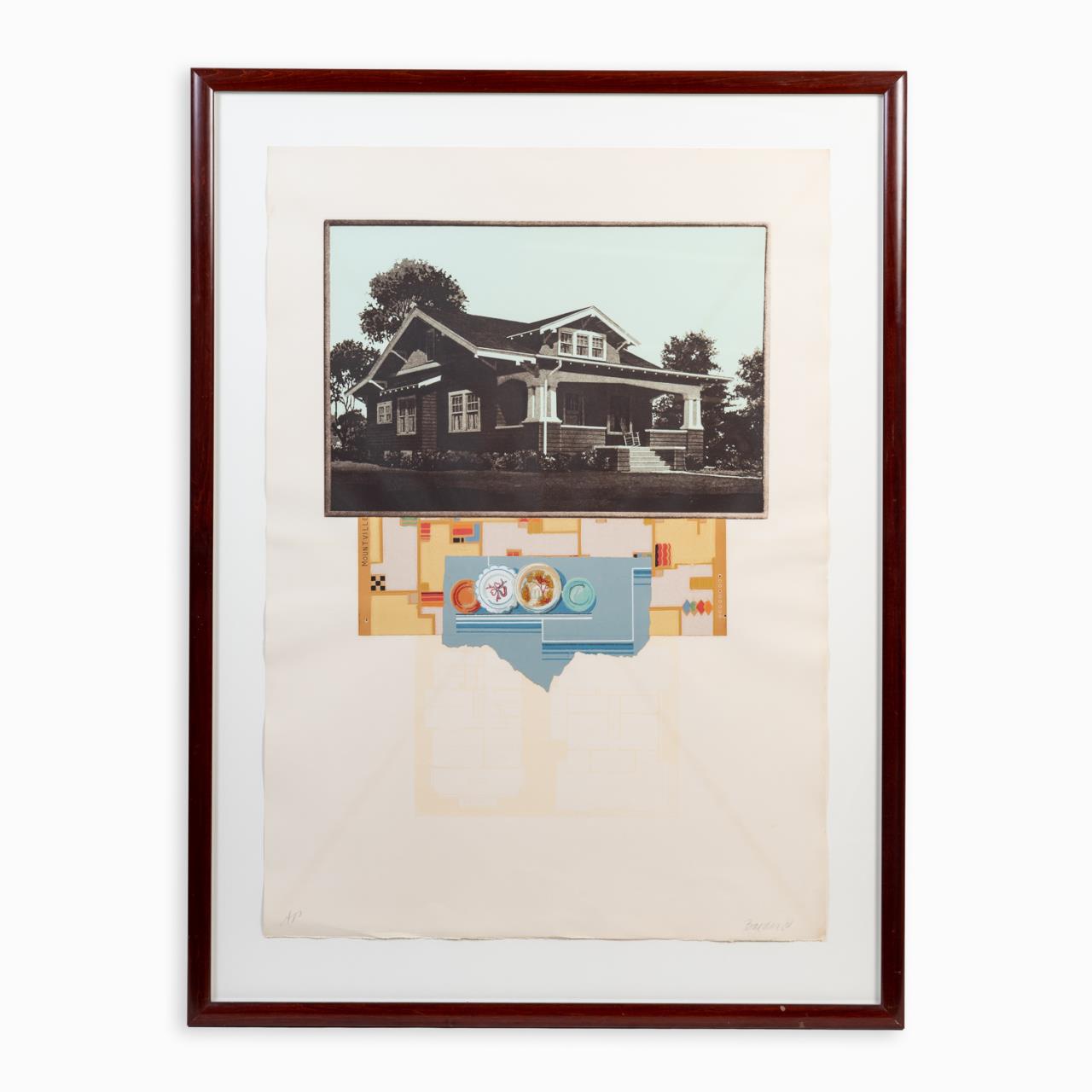 Appraisal: J BAEDER THE CLAREMONT ETCHING John Baeder American Georgia b