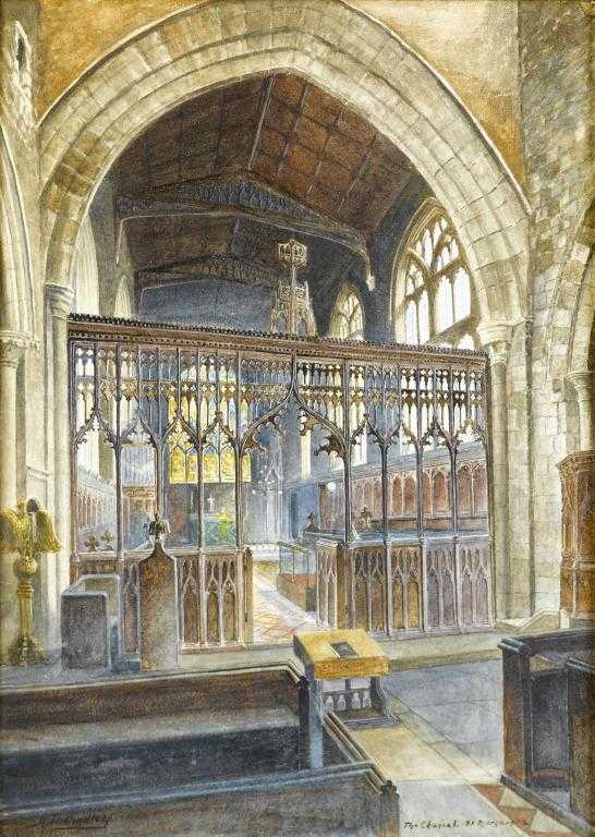 Appraisal: ALBERT HENRY FINDLEY - THE CHANCEL OF ST MARGARET'S CHURCH