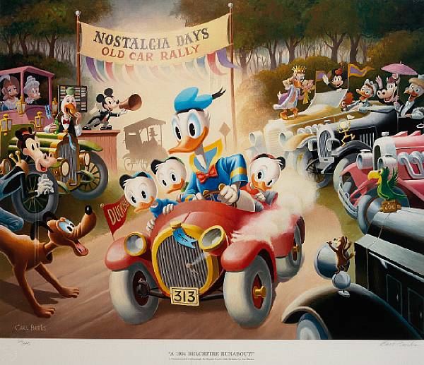 Appraisal: A Carl Barks Another Rainbow lithograph A Belchfire Runabout edition