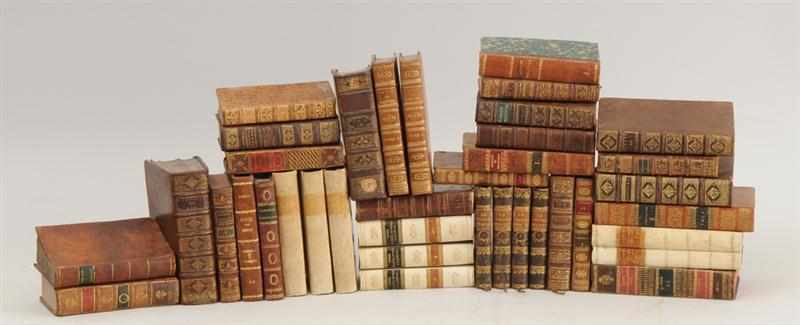 Appraisal: THIRTY-EIGHT LEATHER VOLUMES FROM A GENTLEMAN'S READING LIBRARY Including Hope's