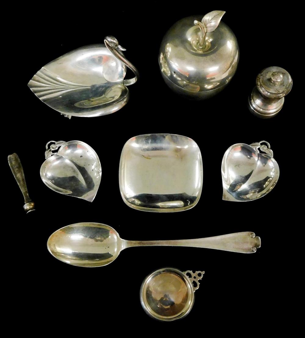 Appraisal: STERLING Tiffany Co nine pieces of sterling silver all marked