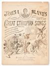 Appraisal: MUSIC--MINSTRELSY BLAND JAMES A Three pieces of original music In