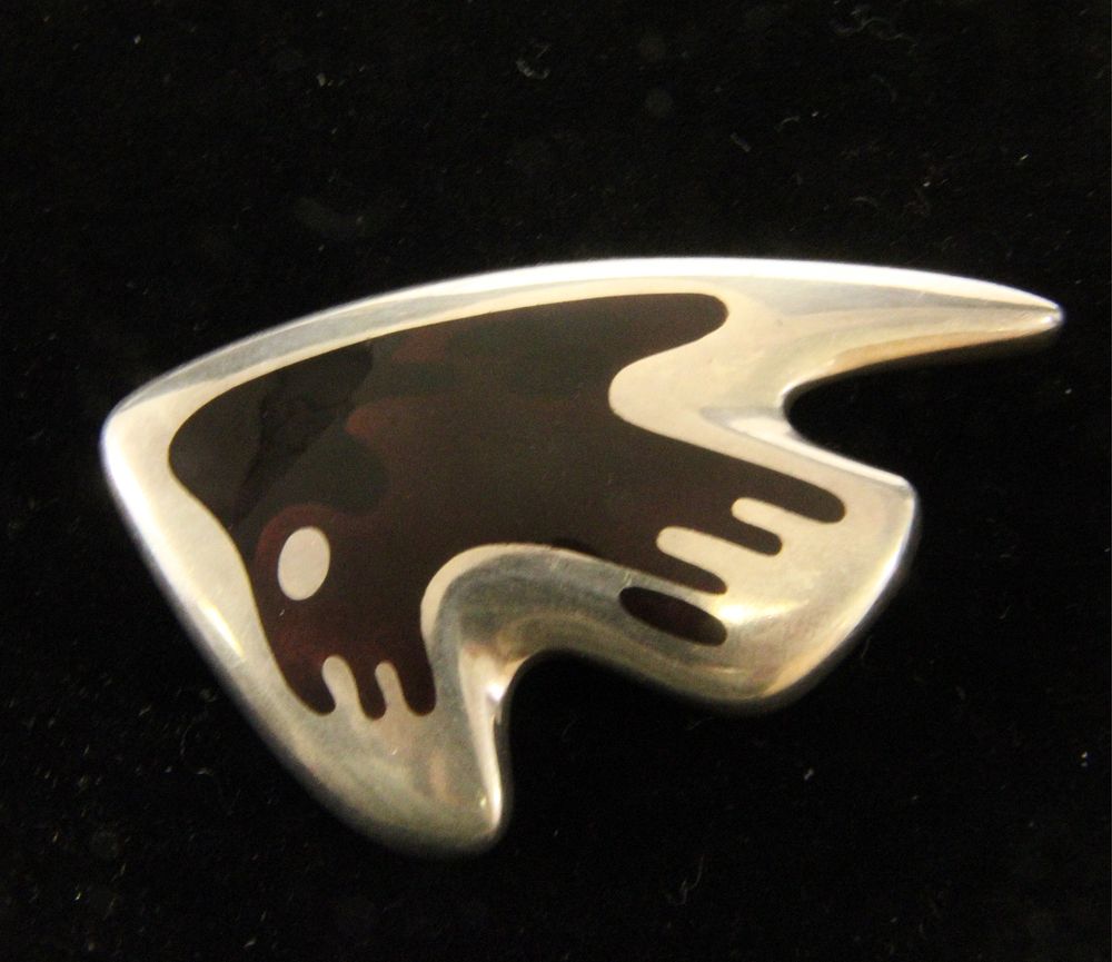 Appraisal: Georg Jensen Enamel 'Fish' Brooch Koppel Henning Koppel for Georg