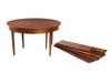 Appraisal: DINING TABLE - th c bench made round mahogany Hepplewhite