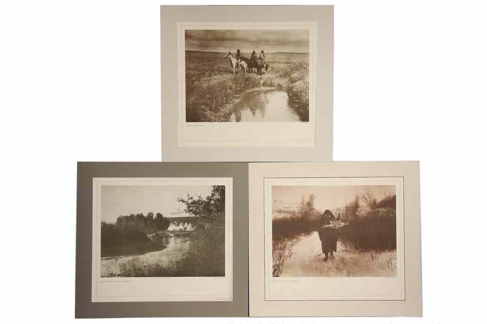 Appraisal: CURTIS PHOTOGRAVURES PLATINUM PRINT- Five Folio Sized Photogravures and one