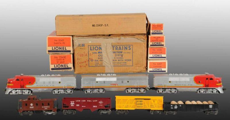 Appraisal: Lionel No W Santa Fe Freight Set in OB Description