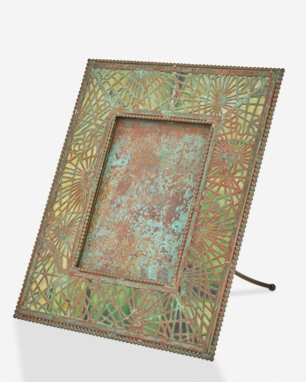 Appraisal: A Tiffany Studios bronze Pine Needle frame Circa - New