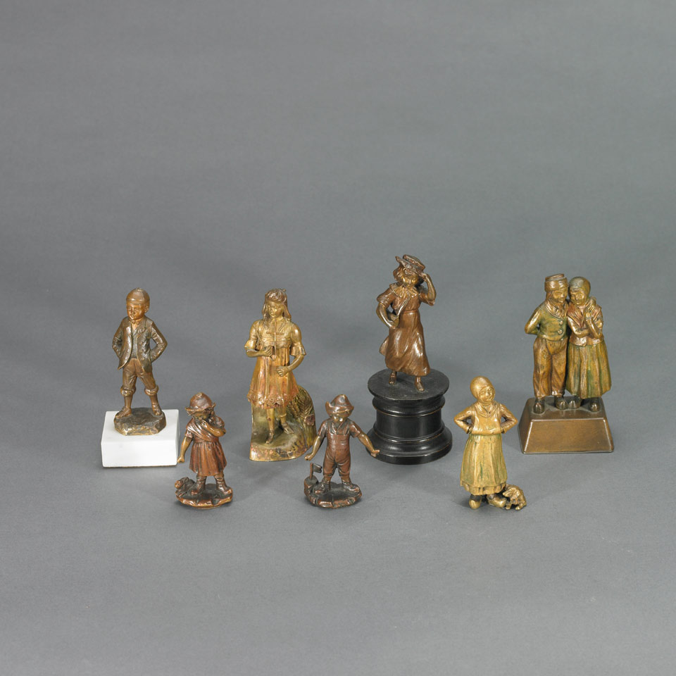 Appraisal: Group of Seven Small Austrian Figures of Children th century