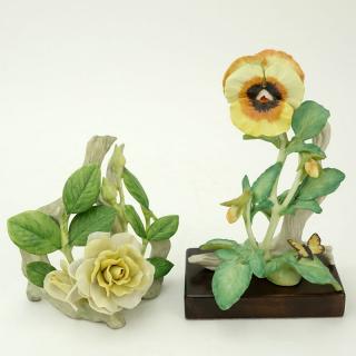 Appraisal: Two Cybis Porcelain Flower Figurines Two Cybis Porcelain Flower Figurines