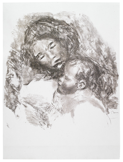 Appraisal: PIERRE-AUGUSTE RENOIR Maternit grande planche Lithograph printed in black and