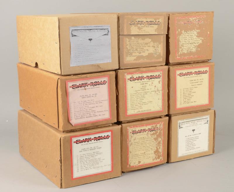 Appraisal: Lot Of G-Style Note Player Piano Rolls x Each roll