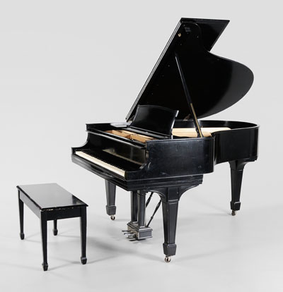 Appraisal: Steinway Grand Piano American Model O serial number ebonized finish