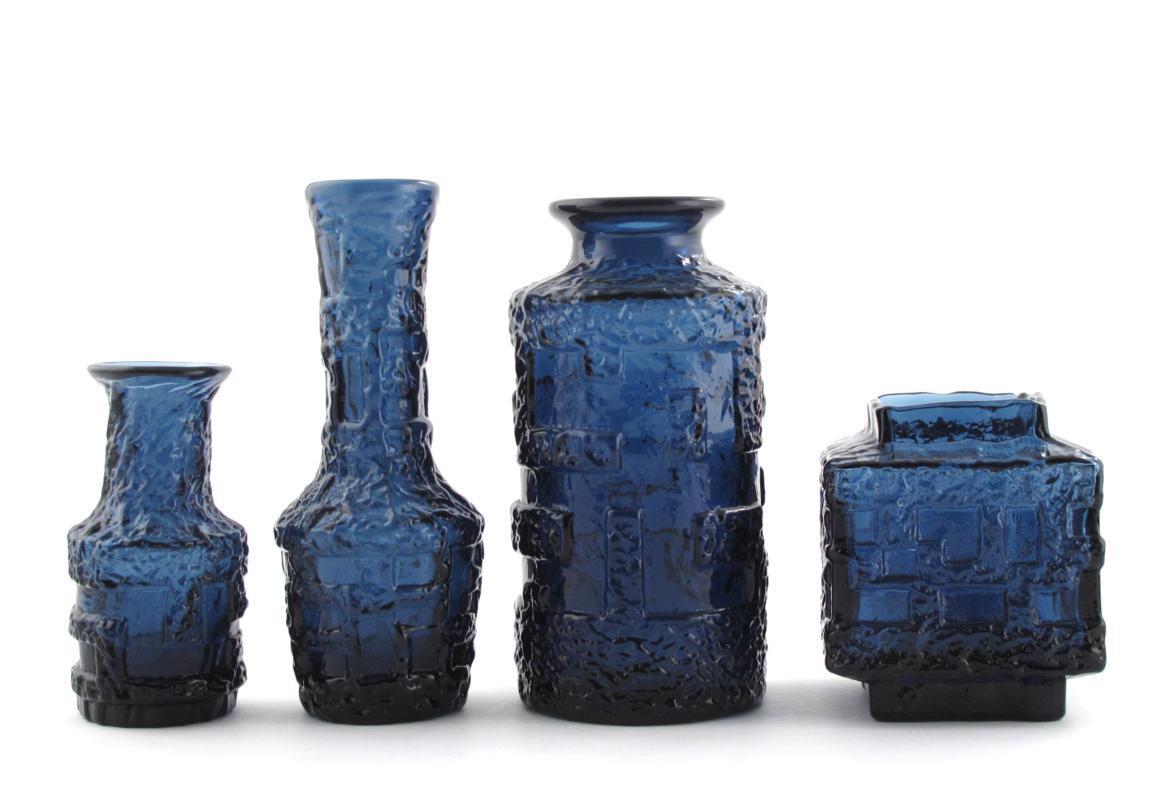 Appraisal: A Ruda dark blue glass vase designed by Gote Augustson