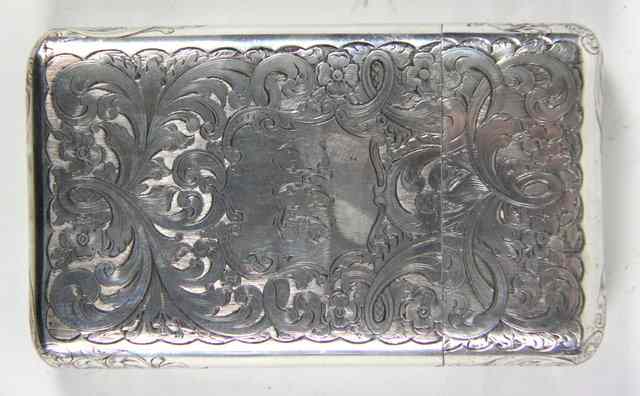 Appraisal: An Indian-Colonial silver cheroot case Charles Nephew Co Calcutta with