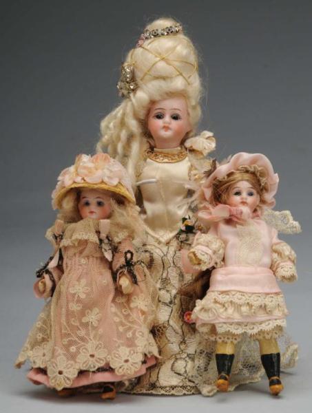 Appraisal: Lot of Bisque Dolls Description Germany Ca Two with bisque