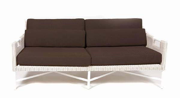 Appraisal: A Thomas Pheasant outdoor sofa height in width ft in