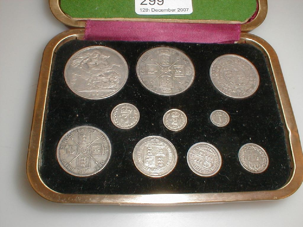 Appraisal: A Victorian coin set inc Maundy Set