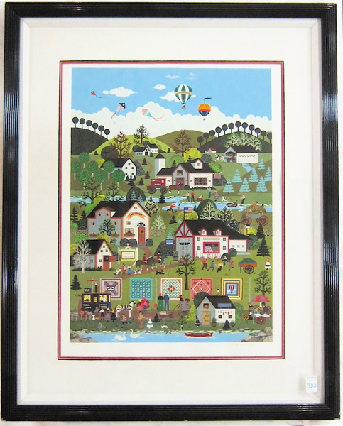 Appraisal: WOOSTER SCOTT COLOR SERIGRAPH American th century Titled Yankee Enterprise