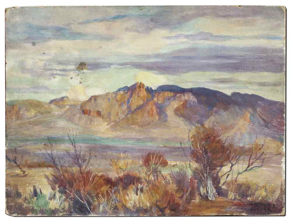 Appraisal: BECHER Arthur American - Arizona Landscape Oil Board '' x