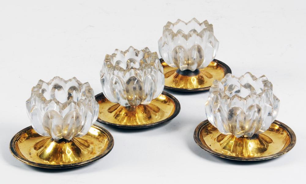 Appraisal: A SET OF FOUR GEORGE IV SALTS maker Thomas Law