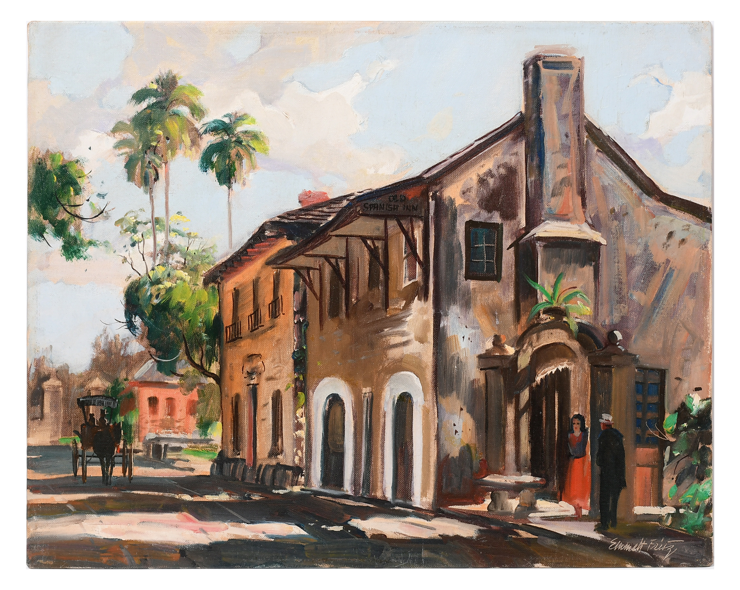 Appraisal: FRITZ Emmett John American - Old Spanish Inn St Augustine