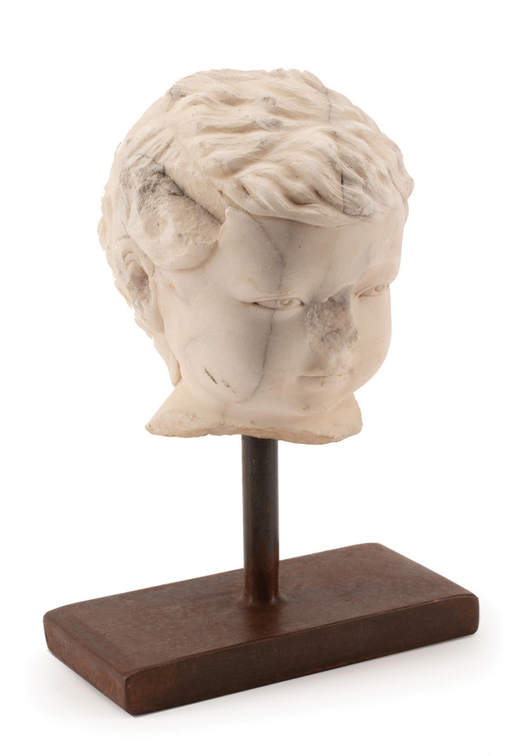 Appraisal: Hellenistic-Style Marble Bust of a Child after the antique now