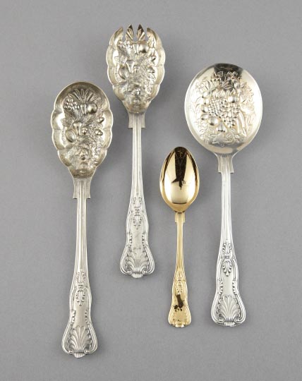 Appraisal: Four-Piece Group of Silverplate Serving Pieces consisting of a pair