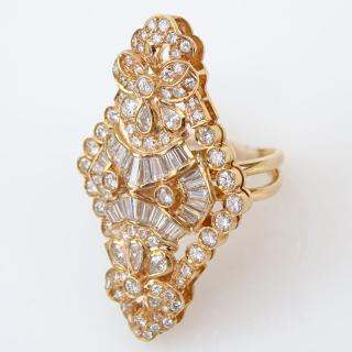 Appraisal: Approx Carat Round Brilliant Tapered Baguette and Pear Shape Diamond