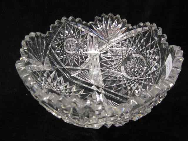 Appraisal: Cut Glass Bowl brilliant period blown-out hobstars ''