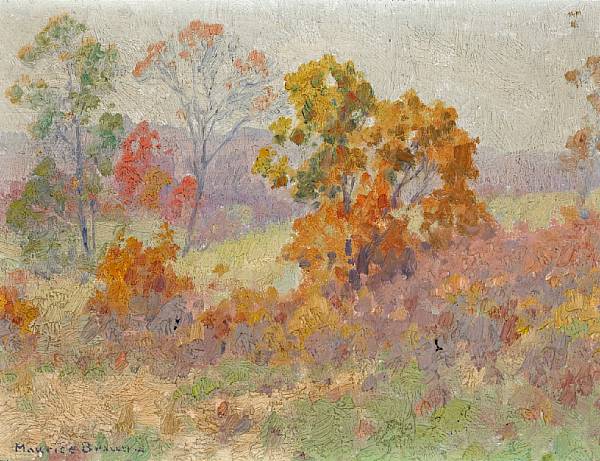 Appraisal: Maurice Braun American - Autumn Trees Connecticut signed 'Maurice Braun'