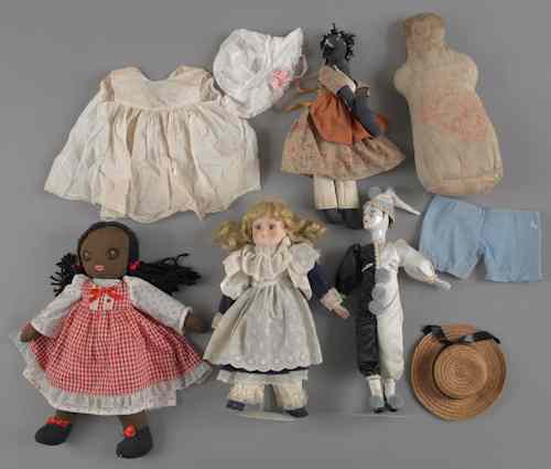 Appraisal: Group of eight miscellaneous dolls late th c through contemporary