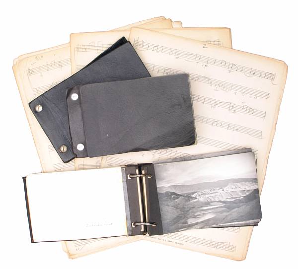 Appraisal: HOLLYWOOD COMPOSER S ARCHIVE This lot features a collection of