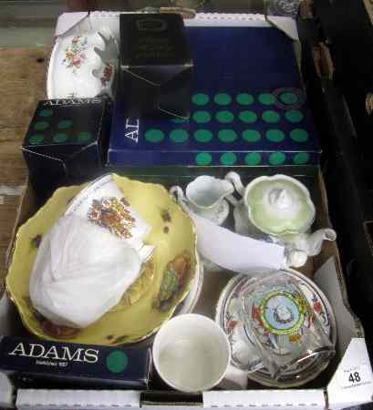 Appraisal: A Tray to include Adams Coronation Plates Staffordshire England Coronation