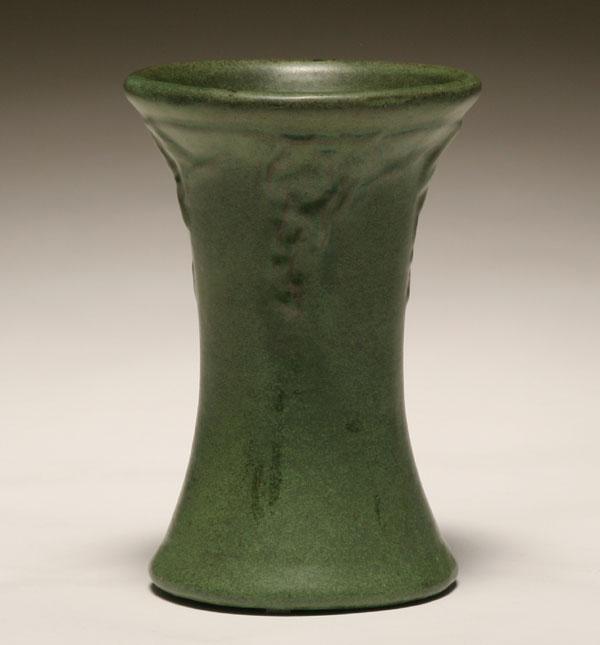 Appraisal: Peters and Reed art pottery matte finish vase vine and