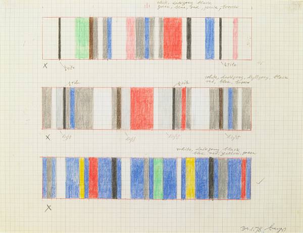 Appraisal: Herbert Bayer German - Untitled Color Study dated and signed