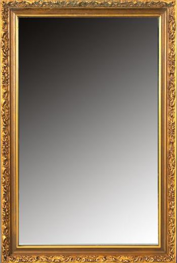 Appraisal: Rococo-Style Rectangular Giltwood Mirror - x