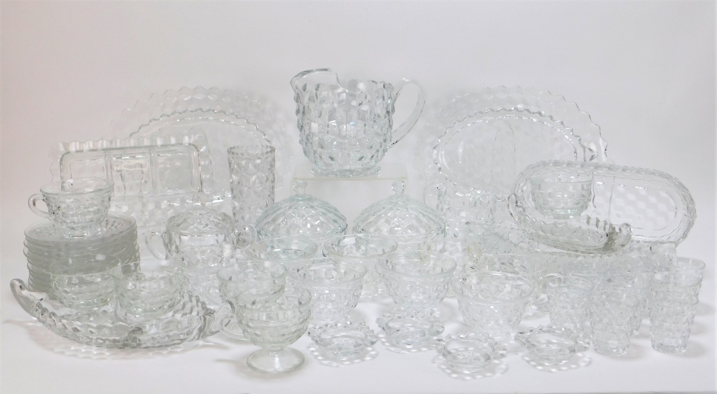 Appraisal: PC FOSTORIA AMERICAN ASSORTED SERVE GLASSWARE United States th CenturyIncludes