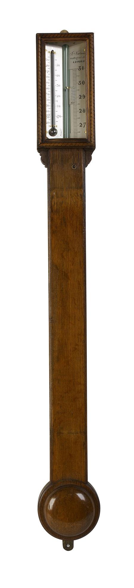 Appraisal: A th century oak stick barometer By John Frederick Newman