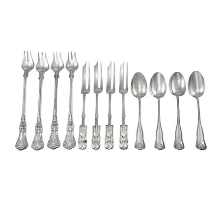 Appraisal: Group of American and English Silver Flatware Articles Estimate -