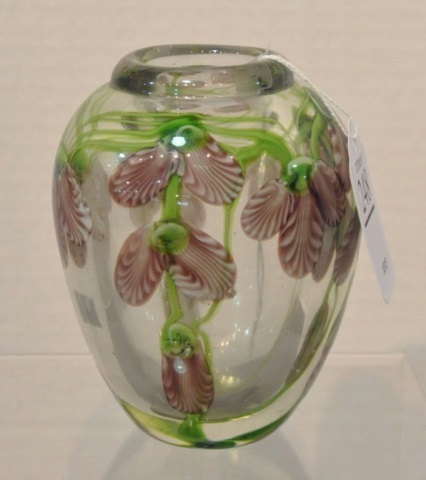 Appraisal: Art Glass Paperweight Vase H