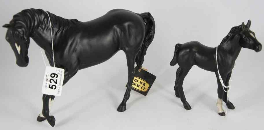 Appraisal: Beswick Black Beauty and Foal