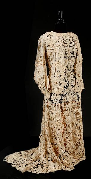 Appraisal: A group of antique ladies clothing comprising a jacket a