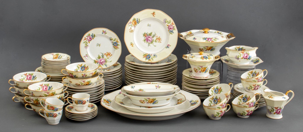 Appraisal: HAVILAND NOSEGAY LIMOGES PORCELAIN SERVICE French Theodore Haviland assembled Limoges