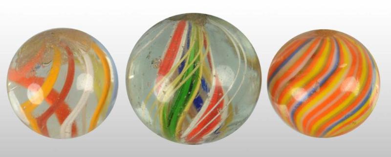 Appraisal: Lot of Hand-Made Marbles Description Includes two German swirls and