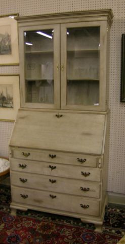 Appraisal: Craftique Authentic Reproductions mfg in Mebane NC slant-front desk-secretary with