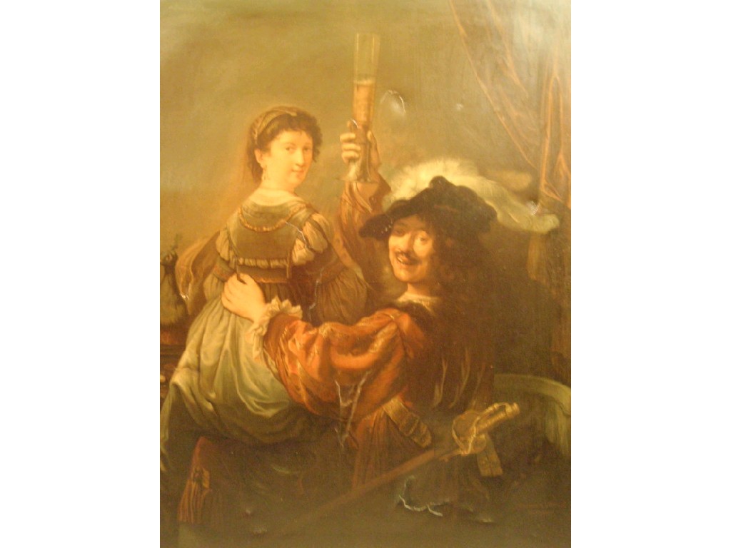 Appraisal: A Victorian gilt framed oleograph on canvas of a cavalier