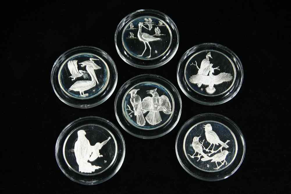 Appraisal: MEDALLION COLLECTION - A collection of sterling medallions featuring different