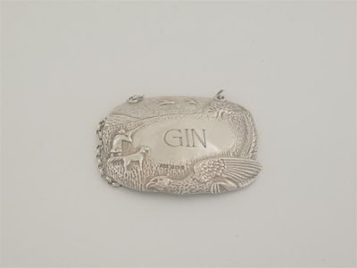 Appraisal: A stamped label on a shooting theme GIN by Mappin